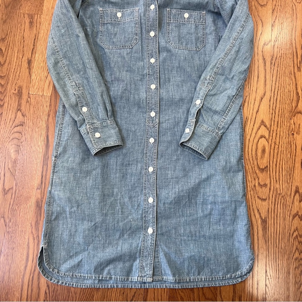 J Crew Chambray Denim Shirt Dress - Gem